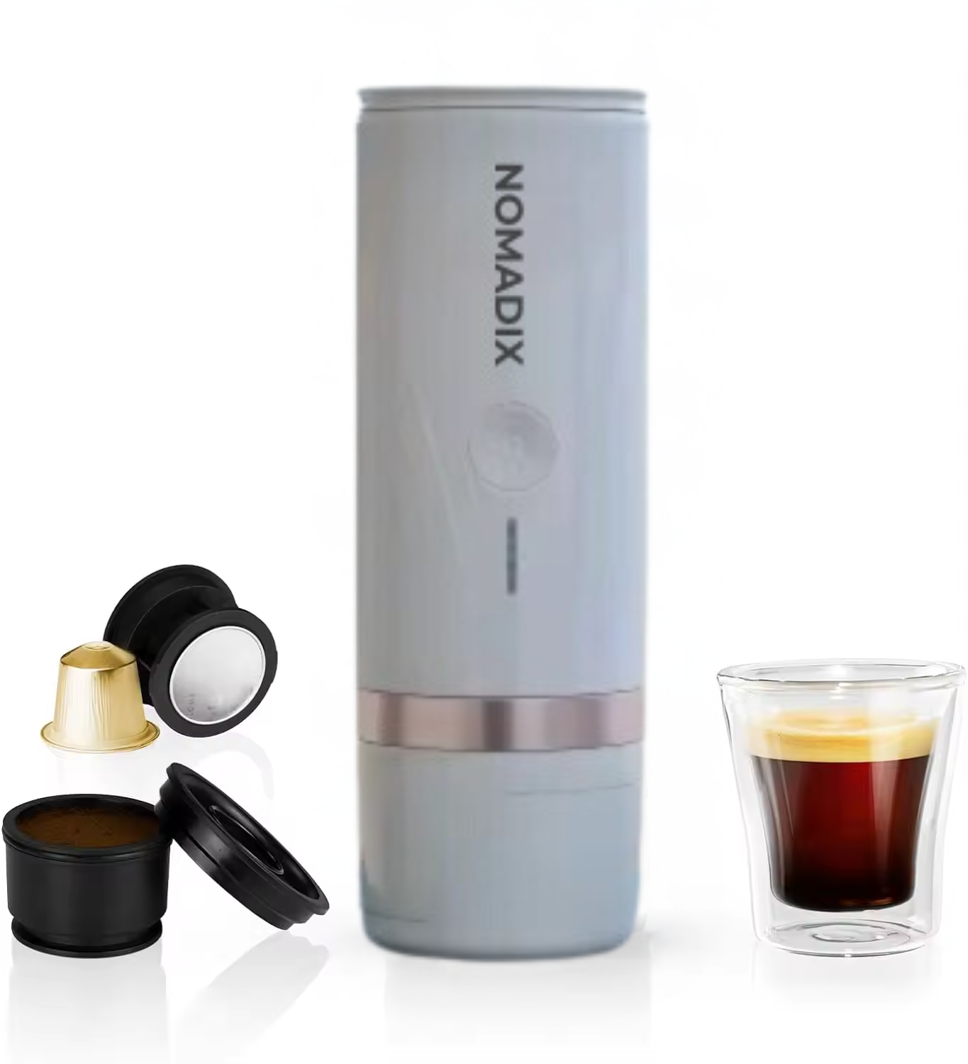 Nomadix Portable Espresso Maker (Pearl White)