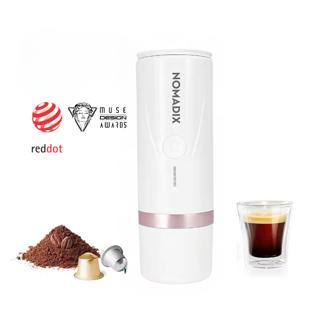 Nomadix Portable Espresso Maker (Pearl White)